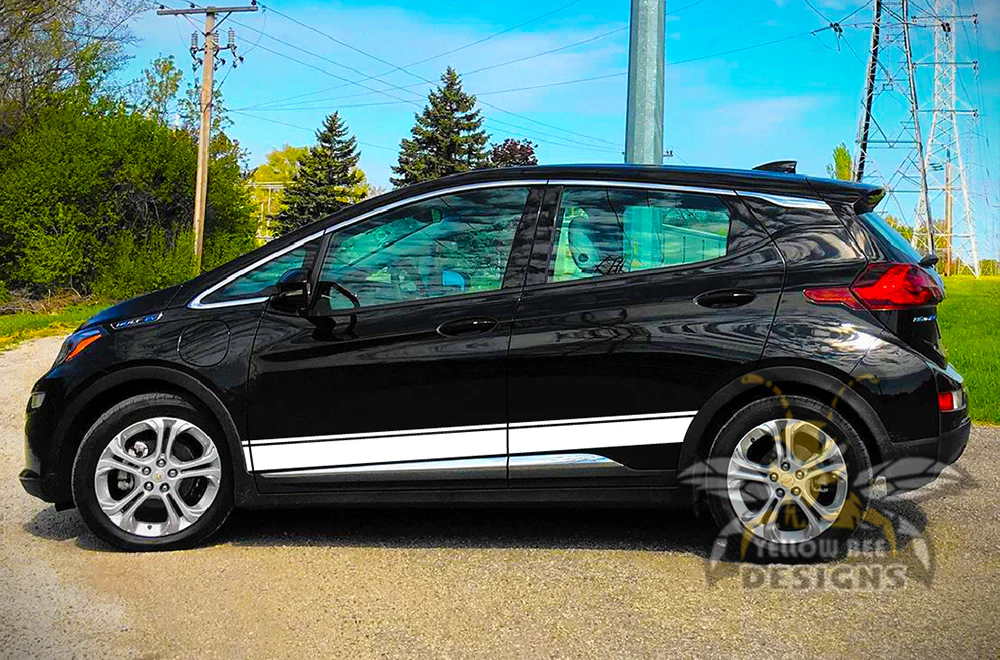Belt Line Stripes Graphics Vinyl Decals Compatible with Chevrolet Bolt - Image 5