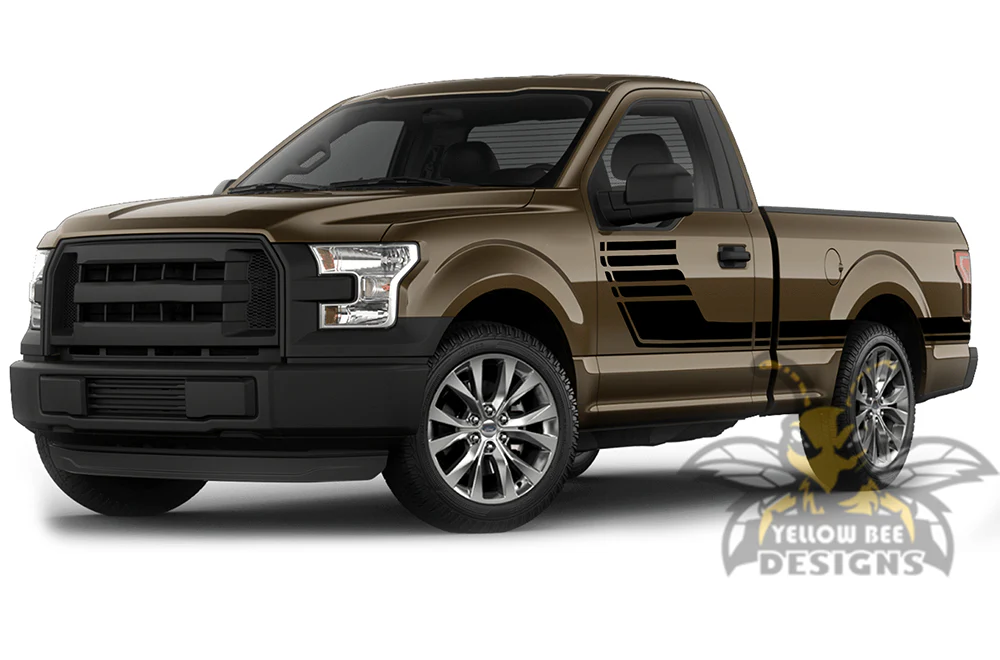 Big Hockey Graphics Vinyl Decals Compatible with Ford F150 Regular Cab 6.5'' - Image 2