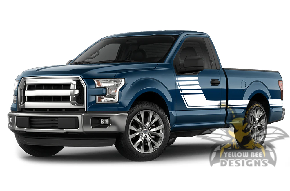 Big Hockey Graphics Vinyl Decals Compatible with Ford F150 Regular Cab 6.5'' - Image 4