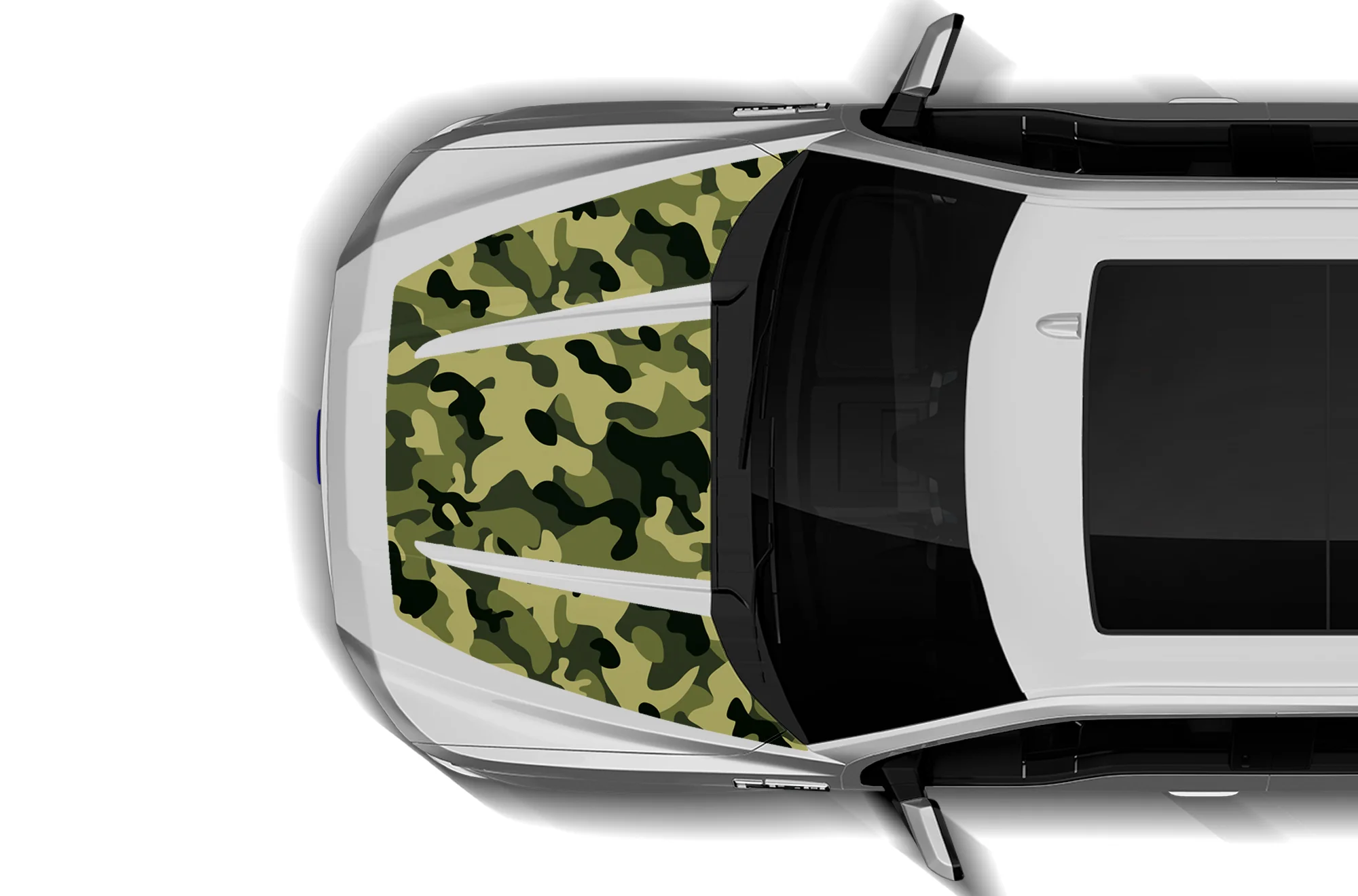 Camouflage Print Hood Graphics Decals Compatible with Ford F150 2015-2020