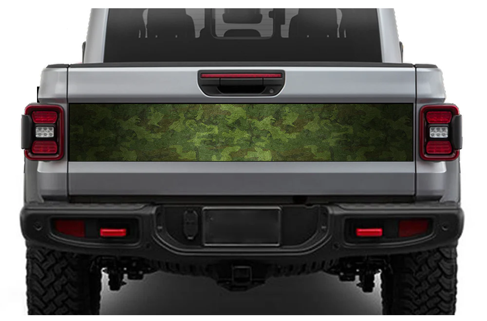 Camouflage Tailgate Door Decals Vinyl Compatible with Jeep JT Gladiator (8x53 inches)