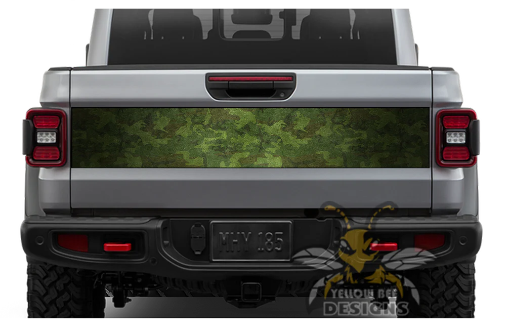 Camouflage Tailgate Door Decals Vinyl Compatible with Jeep JT Gladiator (8x53 inches) - Image 2