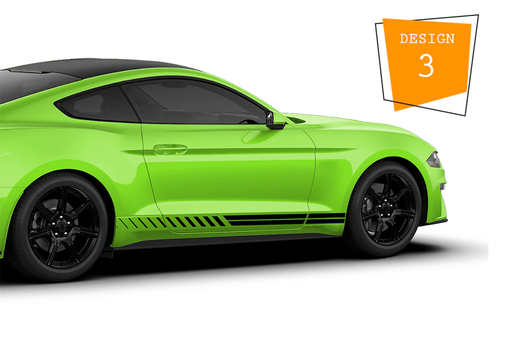 Center Stripes Decals Graphics Vinyl Compatible with Ford Mustang - Image 3