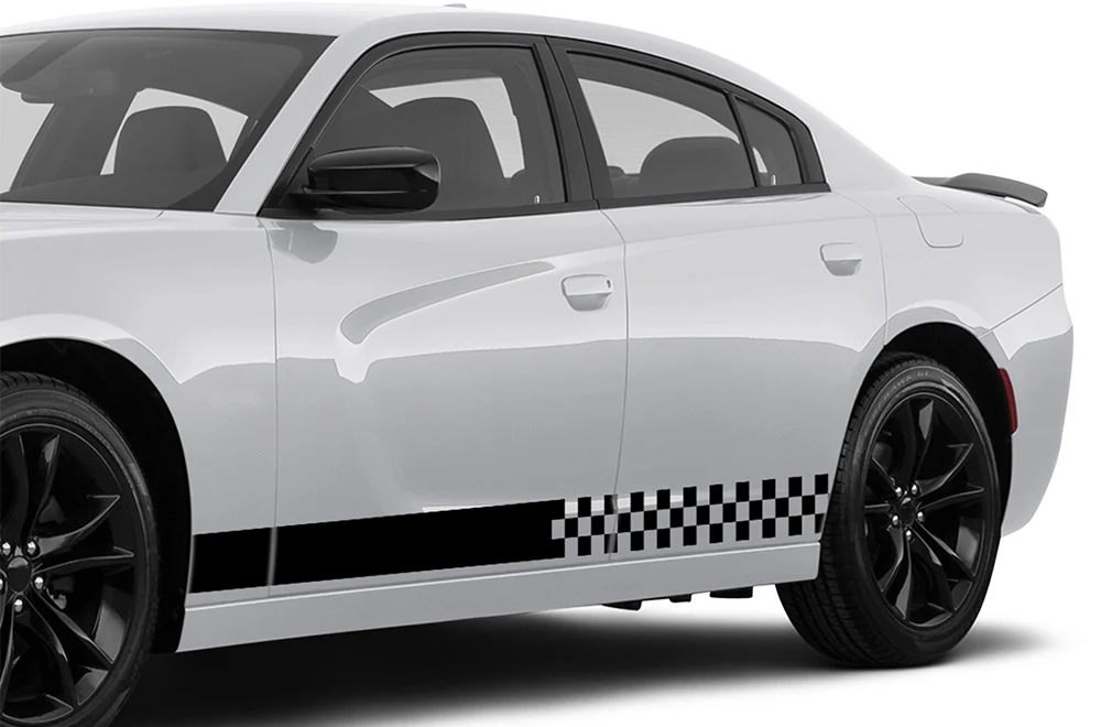 Charger Lower Finishing Stripes Graphics Vinyl Decal Compatible with Dodge Charger