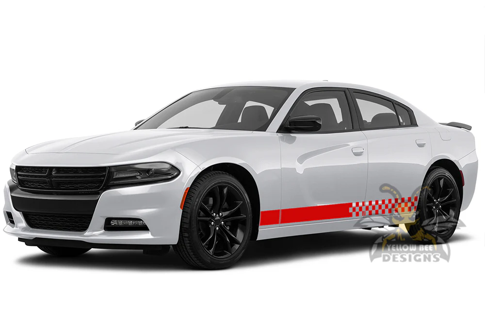Charger Lower Finishing Stripes Graphics Vinyl Decal Compatible with Dodge Charger - Image 3