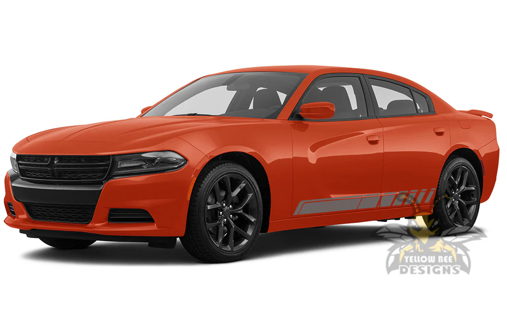 Charger Lower Rocker Stripes Graphics Vinyl Decal Compatible with Dodge Charger - Image 3