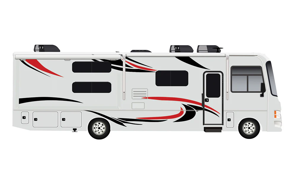 Class A Motor Home Decals, rv Graphics Vinyl Kits Red-Black