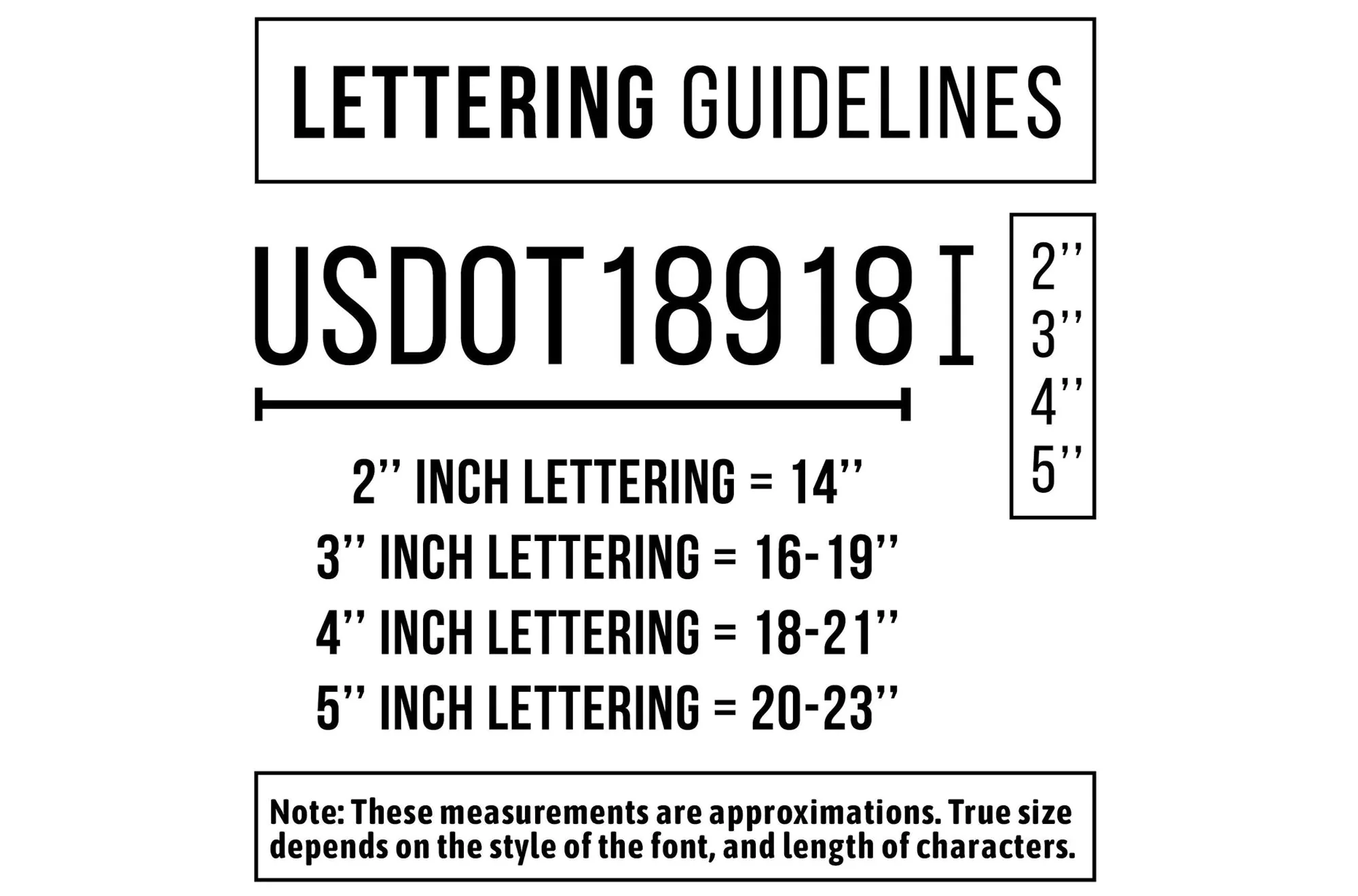 Company Name, Location and Two Regulation Truck Decals, 2 Set (Great for USDOT) - Image 3