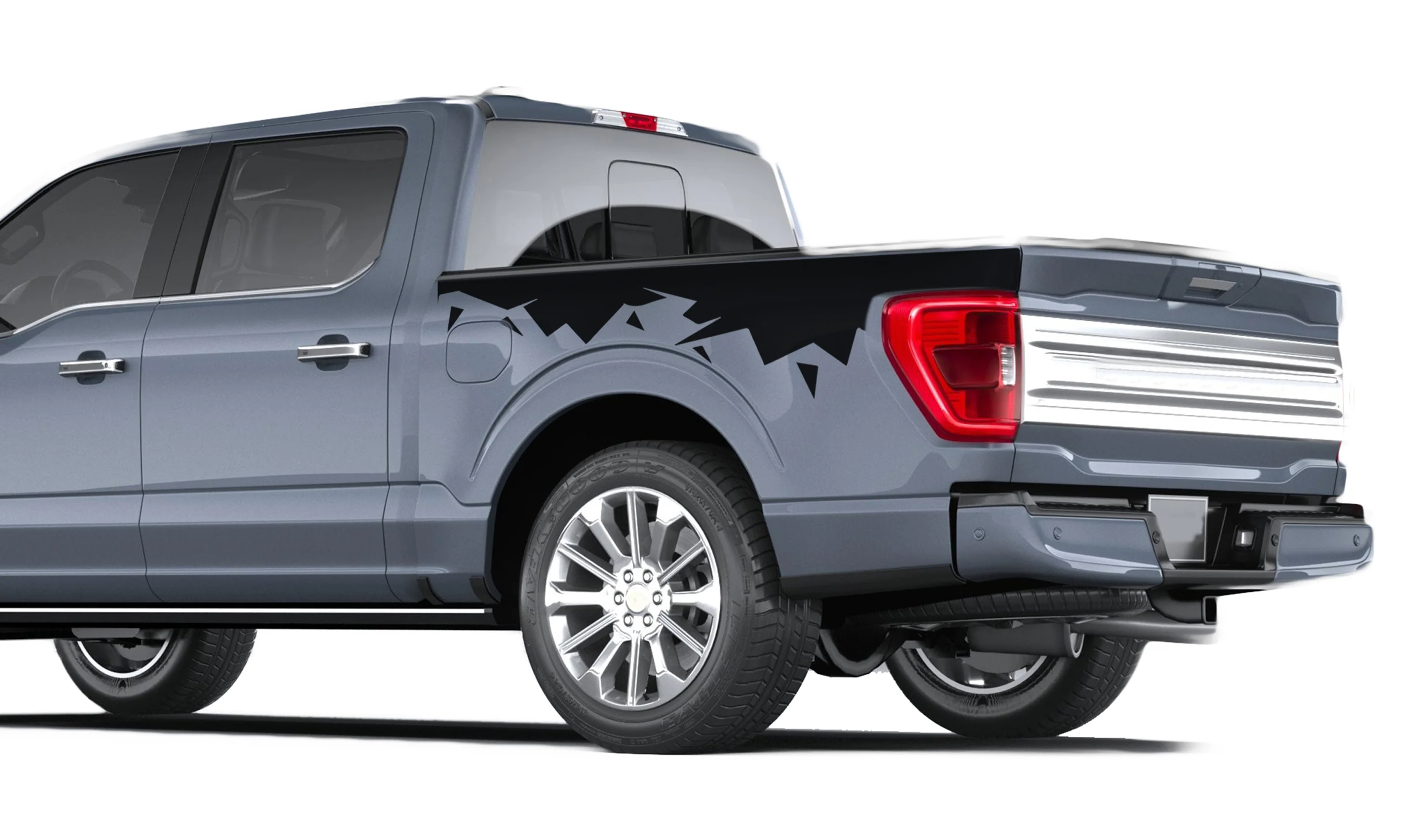 Cracks Bed Side Vinyl Graphics Decals Compatible with Ford F150