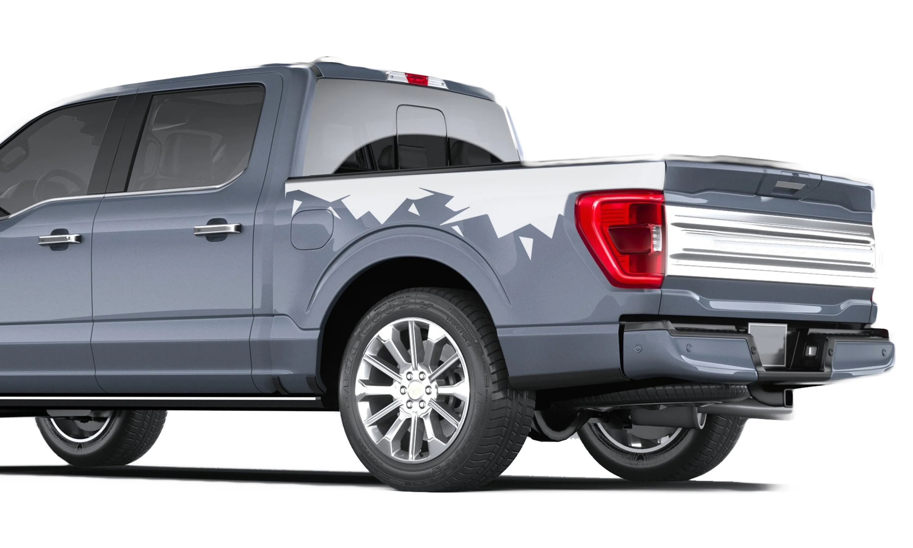 Cracks Bed Side Vinyl Graphics Decals Compatible with Ford F150 - Image 4