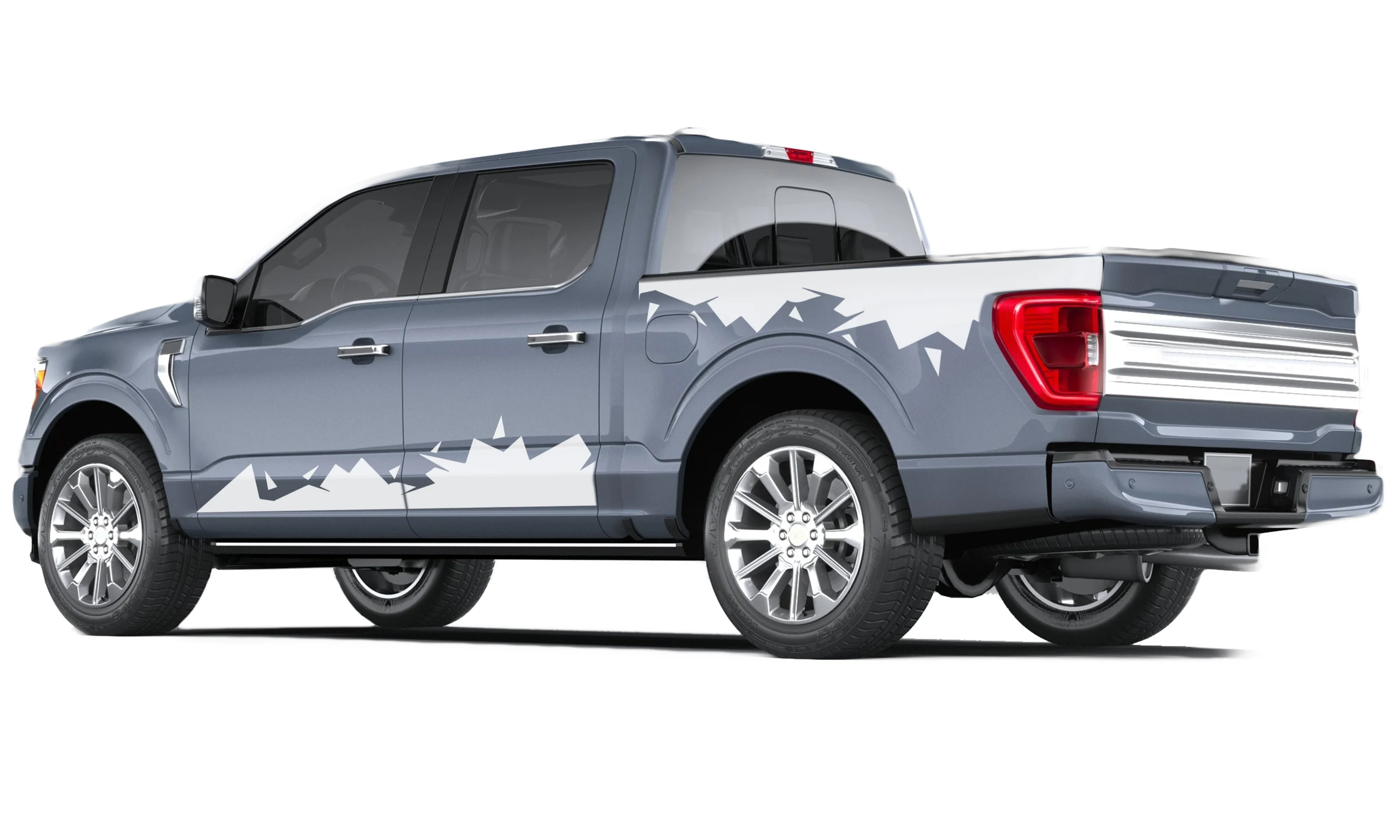 Cracks Doors and Bed Graphics Vinyl Decals Compatible with Ford F150 - Image 4