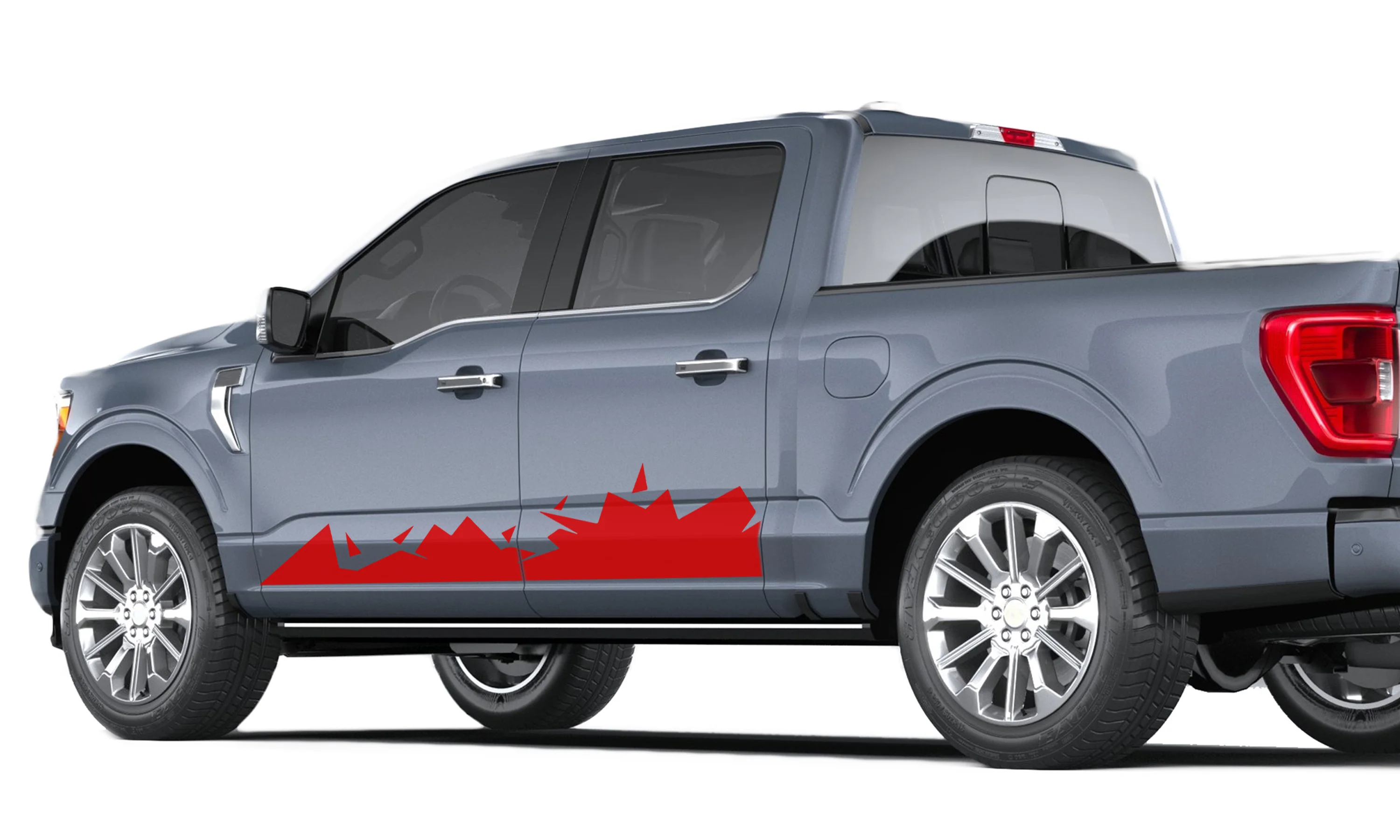Cracks Side Door Vinyl Graphics Decals Compatible with Ford F150 - Image 2