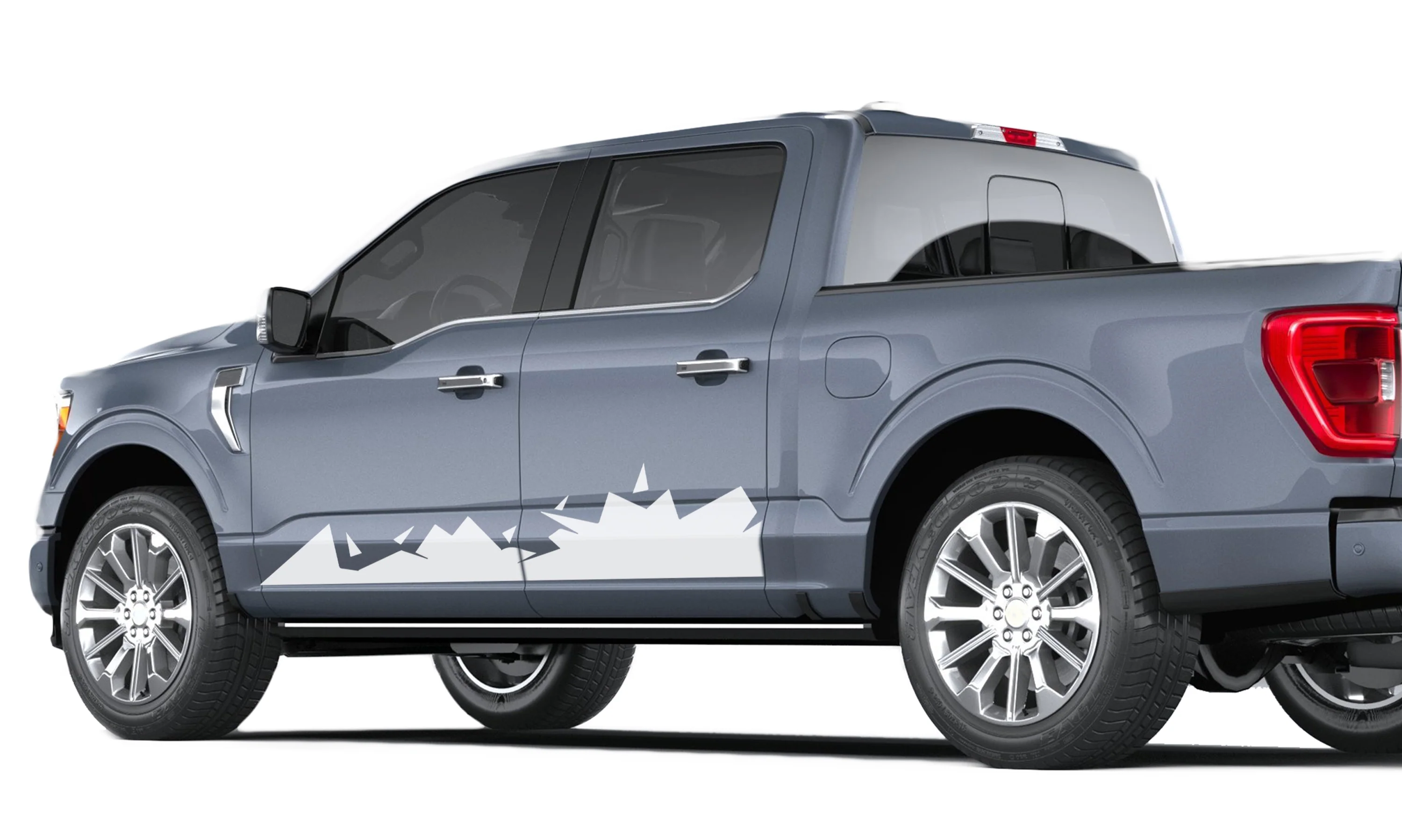 Cracks Side Door Vinyl Graphics Decals Compatible with Ford F150 - Image 4