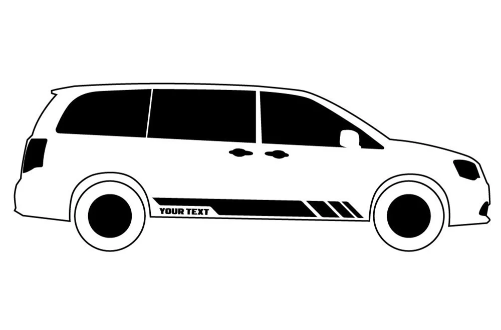 Custom Lower Rocket Stripes Graphics Vinyl Decals Compatible with Honda CR-V