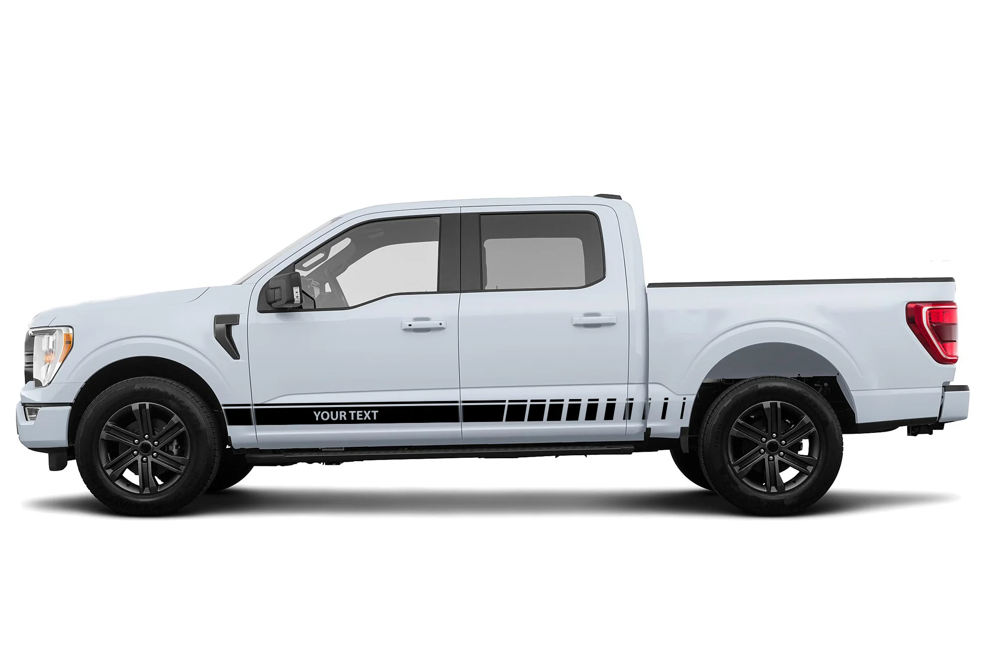 Custom Rocker Side Stripes Decals Compatible with Ford F150 Super Crew Cab 5.5''