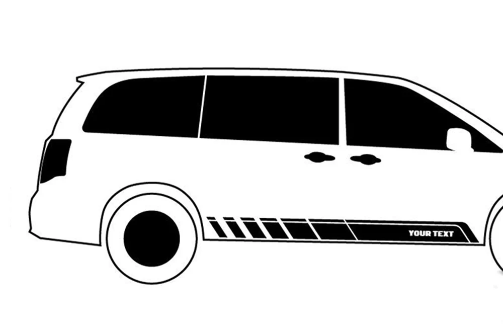Custom Rocket Stripes Graphics Vinyl Decals Compatible with Ford Explorer