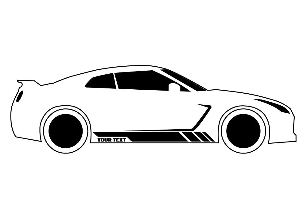 Custom Rocket Stripes Graphics Vinyl Decals Compatible with Honda Accord