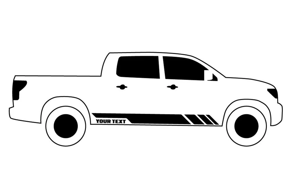 Custom Rocket Stripes Graphics vinyl decals for Honda Ridgeline