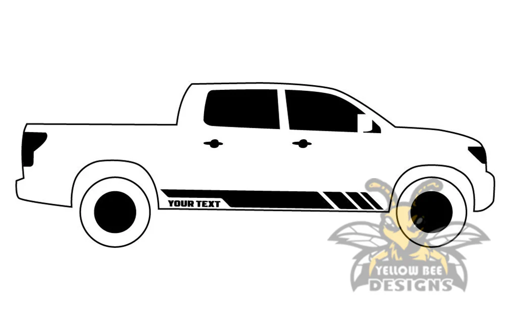 Custom Rocket Stripes Graphics vinyl decals for Honda Ridgeline - Image 2