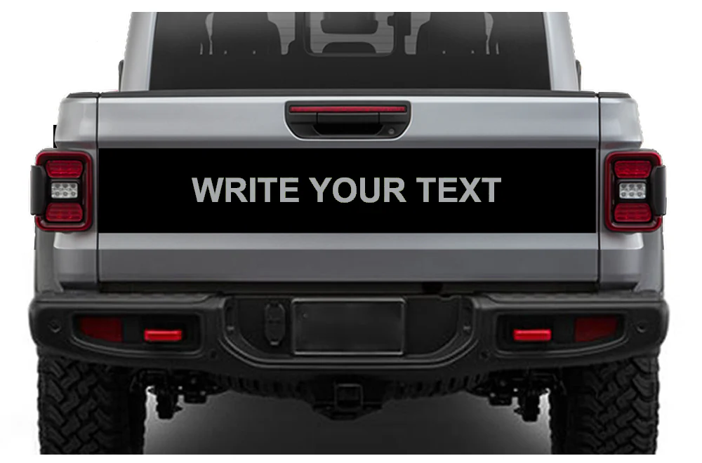 Custom Tailgate Door Decal Vinyl Compatible with Jeep JT Gladiator 4 Door (8x53 inches)