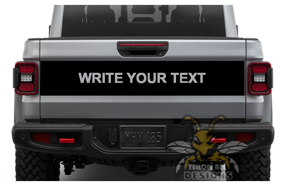 Custom Tailgate Door Decal Vinyl Compatible with Jeep JT Gladiator 4 Door (8x53 inches) - Image 2