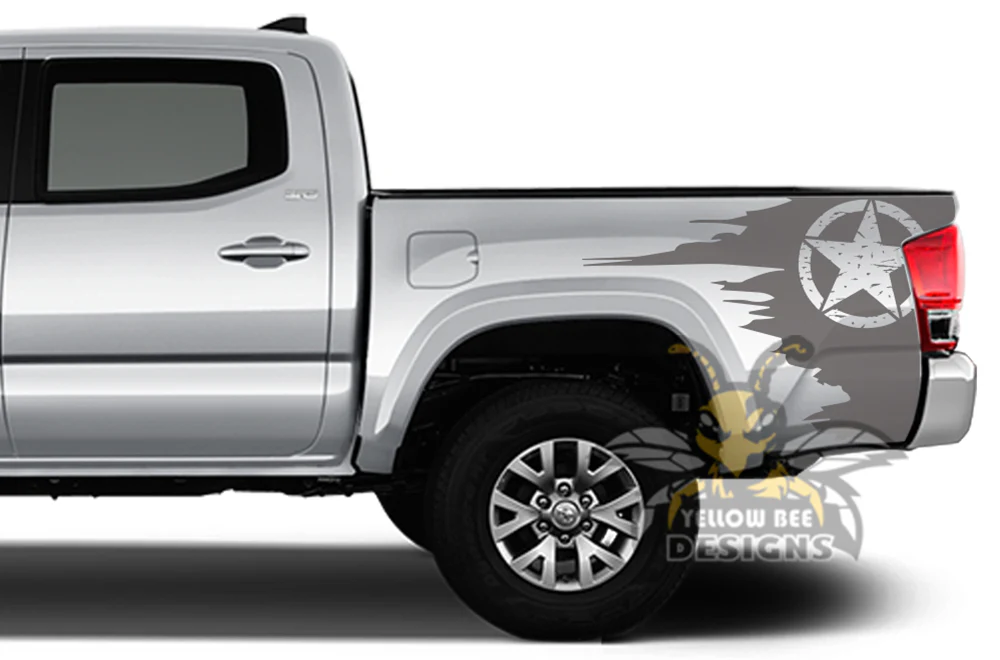 Desert Star Bed Graphics Kit Vinyl Decal Compatible with Toyota Tacoma Double Cab - Image 3