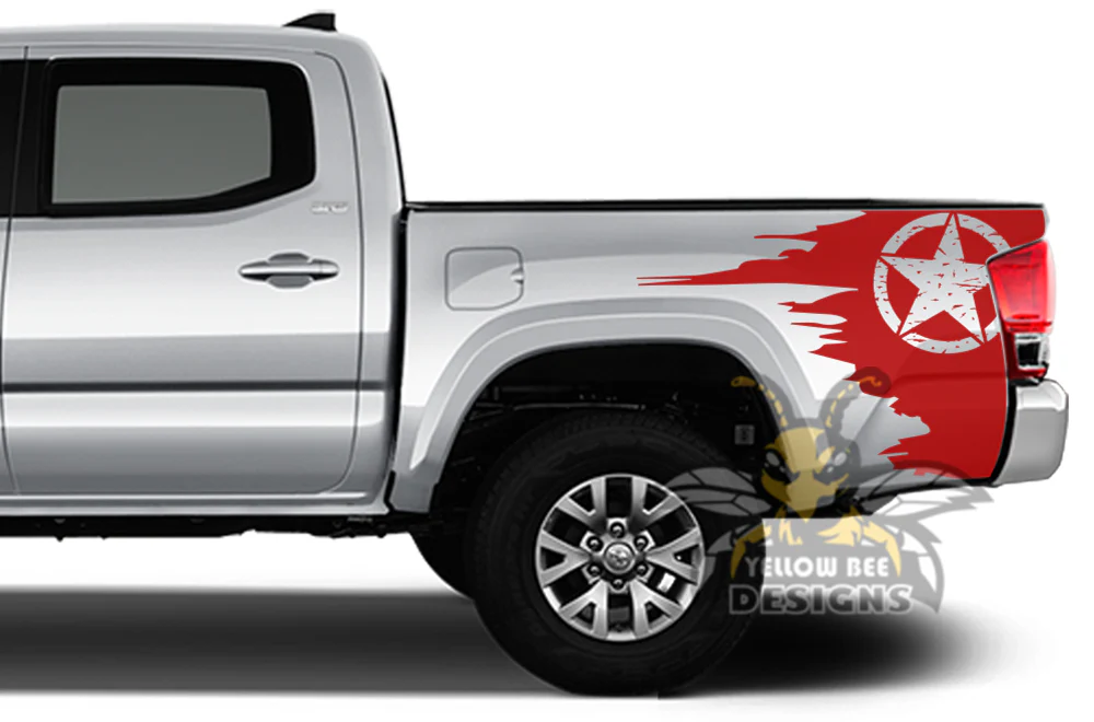 Desert Star Bed Graphics Kit Vinyl Decal Compatible with Toyota Tacoma Double Cab - Image 4
