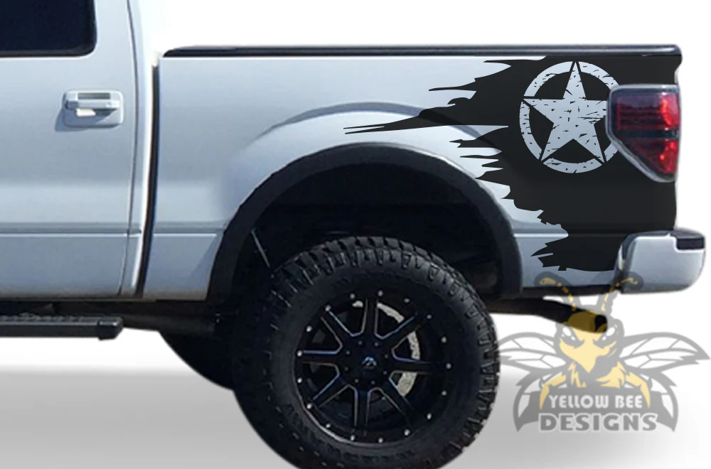 Desert Star Bed Graphics Vinyl Decals Compatible with Ford F150 Super Crew Cab 5.5'' - Image 2