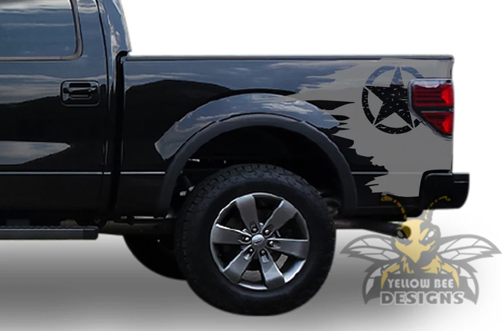Desert Star Bed Graphics Vinyl Decals Compatible with Ford F150 Super Crew Cab 5.5'' - Image 3