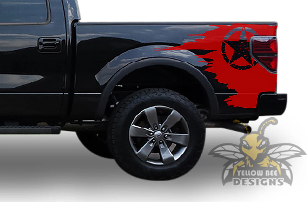 Desert Star Bed Graphics Vinyl Decals Compatible with Ford F150 Super Crew Cab 5.5'' - Image 4