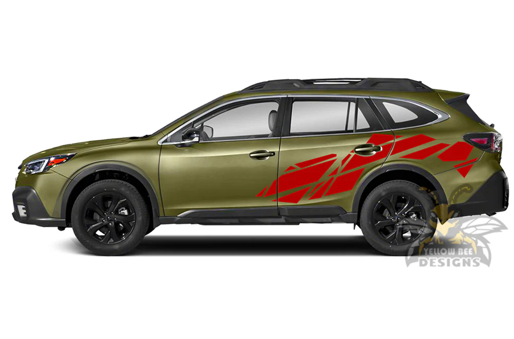 Diagram Side Graphics Vinyl Decals Compatible with Subaru Outback - Image 3