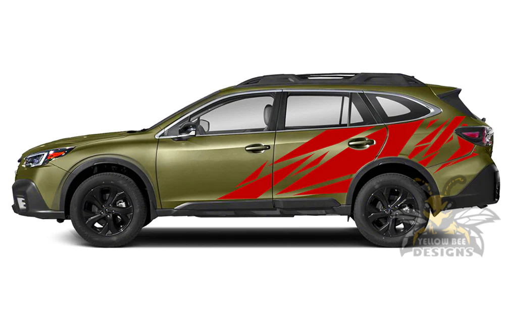 Diagrams Side Graphics Vinyl Decals Compatible with Subaru Outback - Image 2