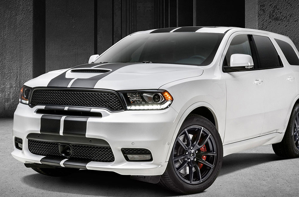 Dodge Durango Racing Rally Stripes Decals Full Bumper to Bumper Vinyl Graphics - Image 4