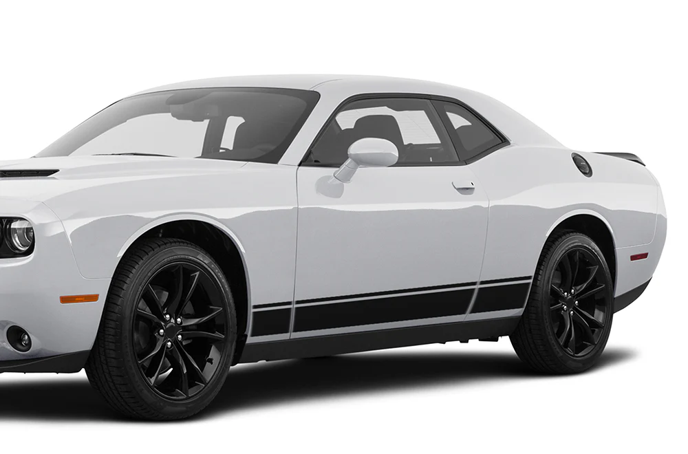 Door Belt Stripes Graphics Vinyl Decal Compatible with Dodge Challenger
