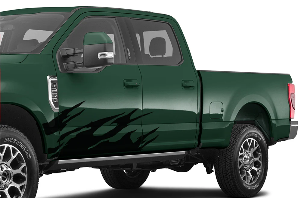 Door Fire Side Graphics Vinyl Decals Compatible with Ford F250