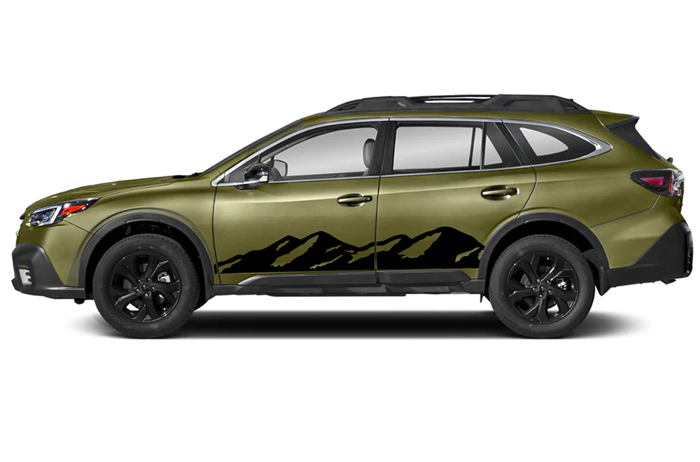 Door Mountains Graphics Vinyl Decals Compatible with Subaru Outback