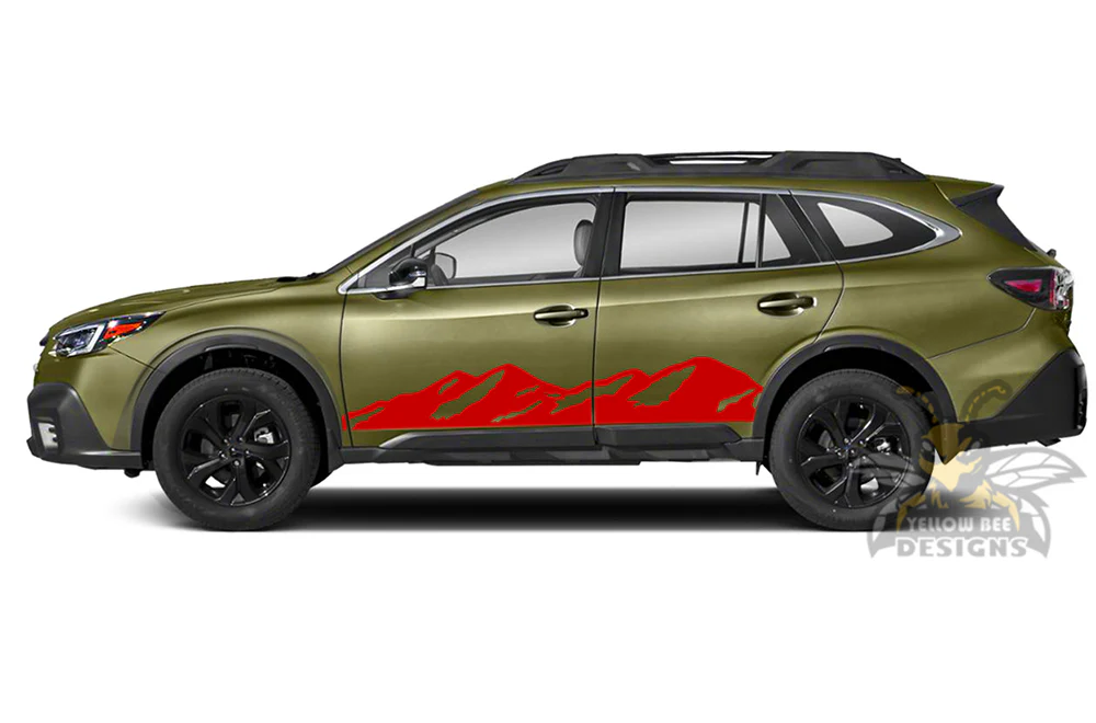 Door Mountains Graphics Vinyl Decals Compatible with Subaru Outback - Image 3