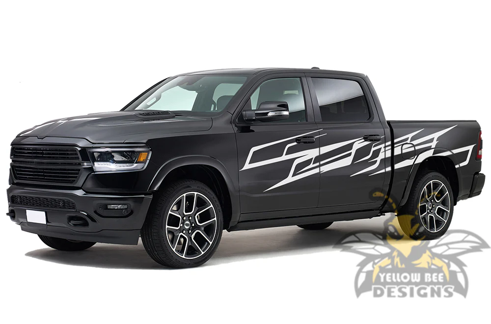Door side Graphics Kit Vinyl Decal Compatible with Dodge Ram Crew Cab 1500 - Image 4