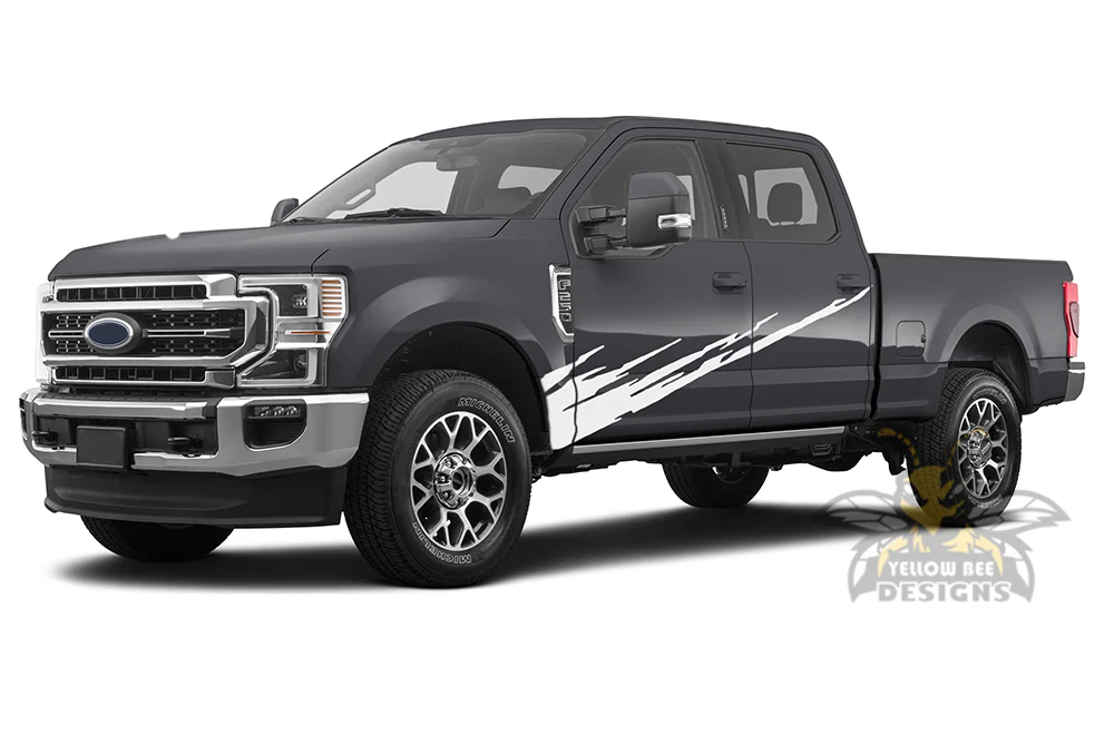Door Splash Side Graphics Vinyl Decals Compatible with Ford F250 - Image 2