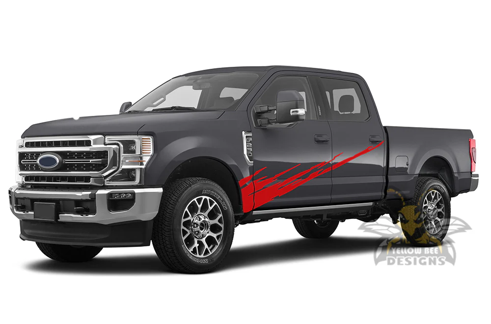 Door Splash Side Graphics Vinyl Decals Compatible with Ford F250 - Image 3