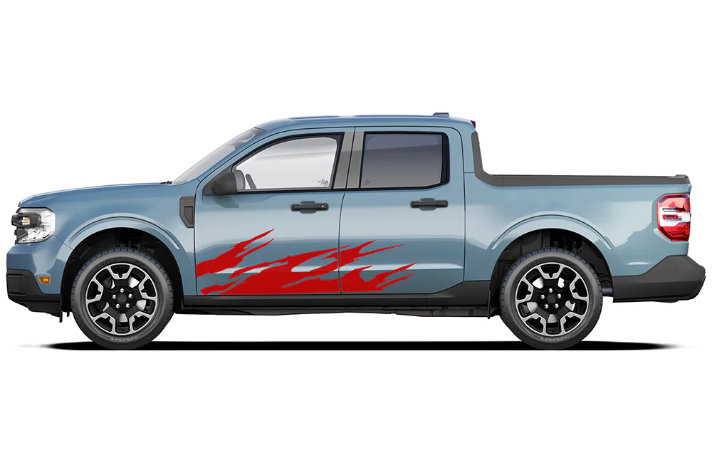 Door Splash Side Graphics Vinyl Decals Compatible with Ford Maverick - Image 3