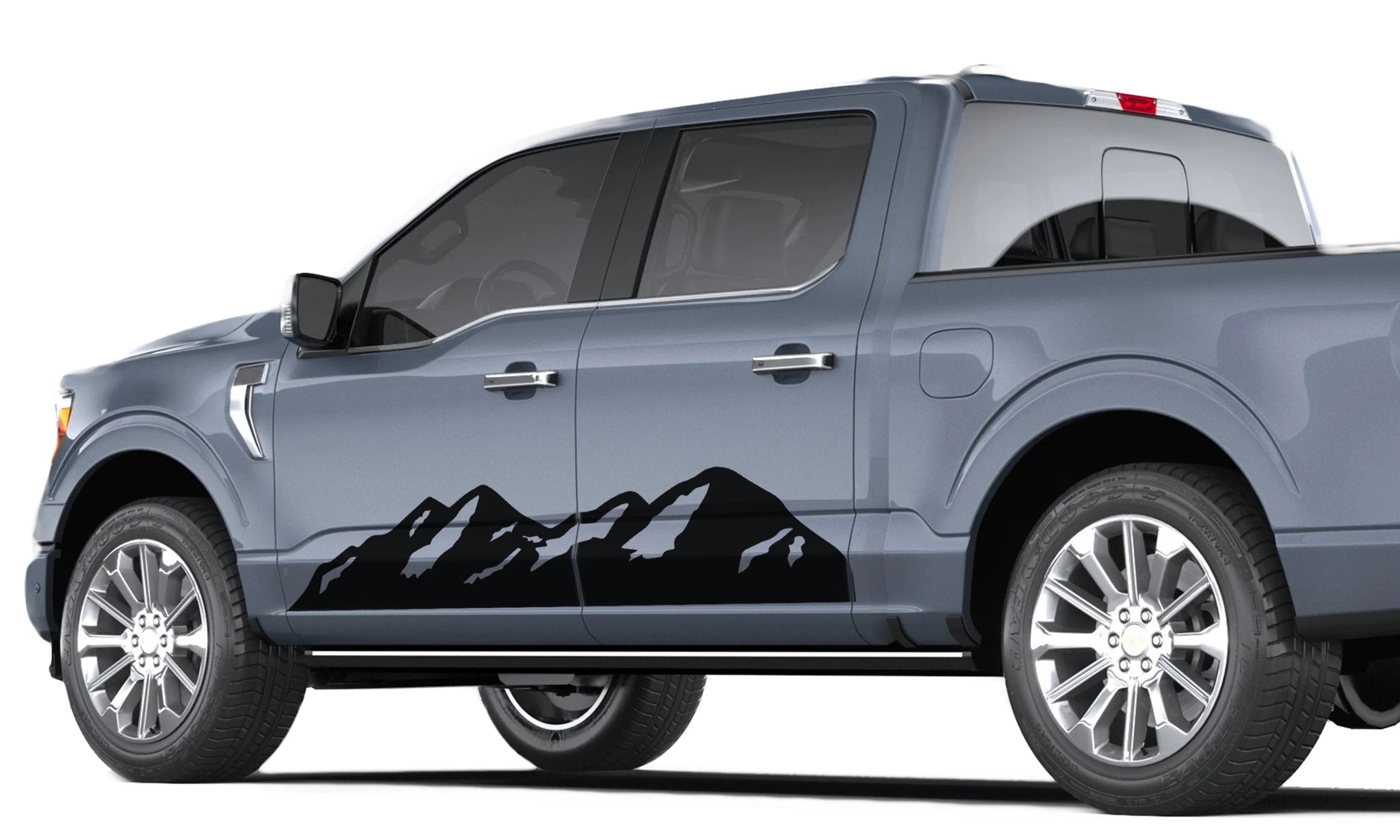 Doors Mountains Graphics Vinyl Decals Compatible with Ford F150
