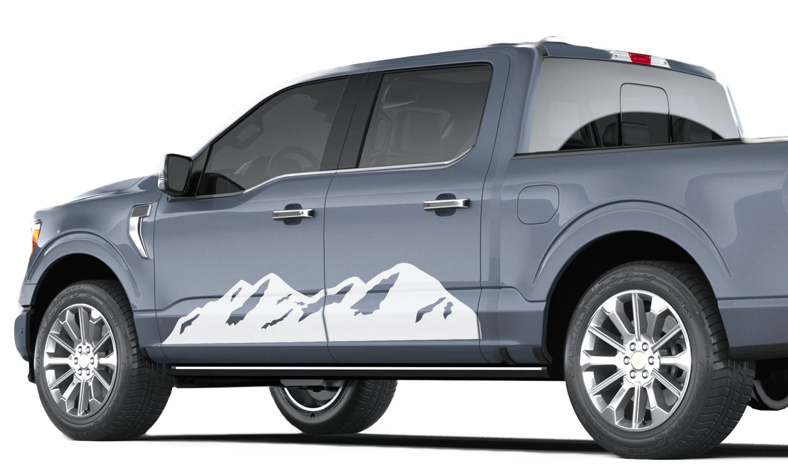 Doors Mountains Graphics Vinyl Decals Compatible with Ford F150 - Image 3
