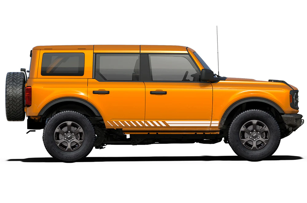 Double Hash Stripes Graphics Vinyl Decal Compatible with Ford Bronco - Image 2