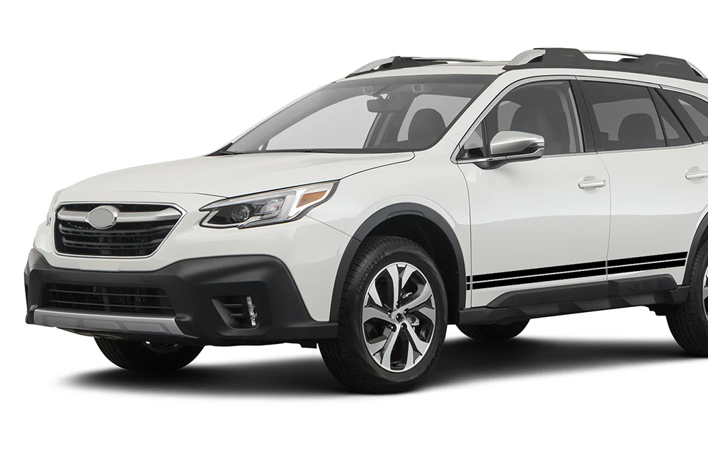 Double Line Side Stripes Graphics Vinyl Decals Compatible with Subaru Outback
