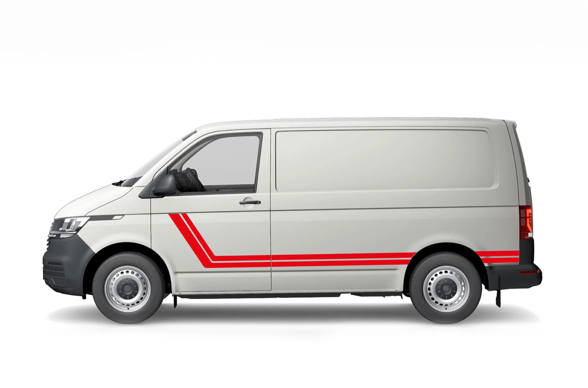 Double Stripes Graphics Decals Compatible with Volkswagen Transporter - Image 2