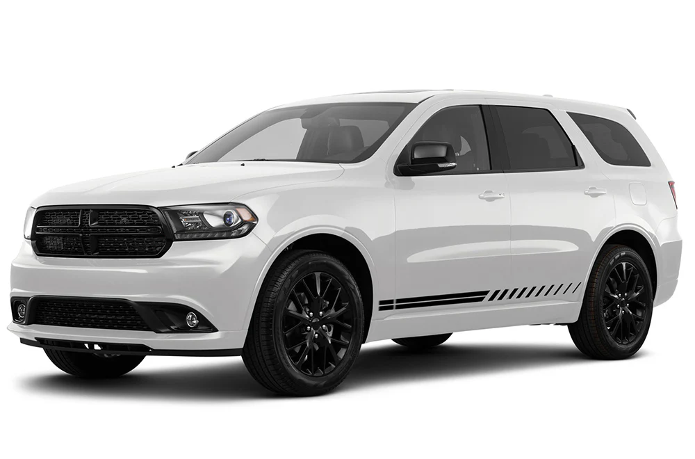 Double Thin Lower Panel Side Stripes Vinyl Decals Compatible With Dodge Durango