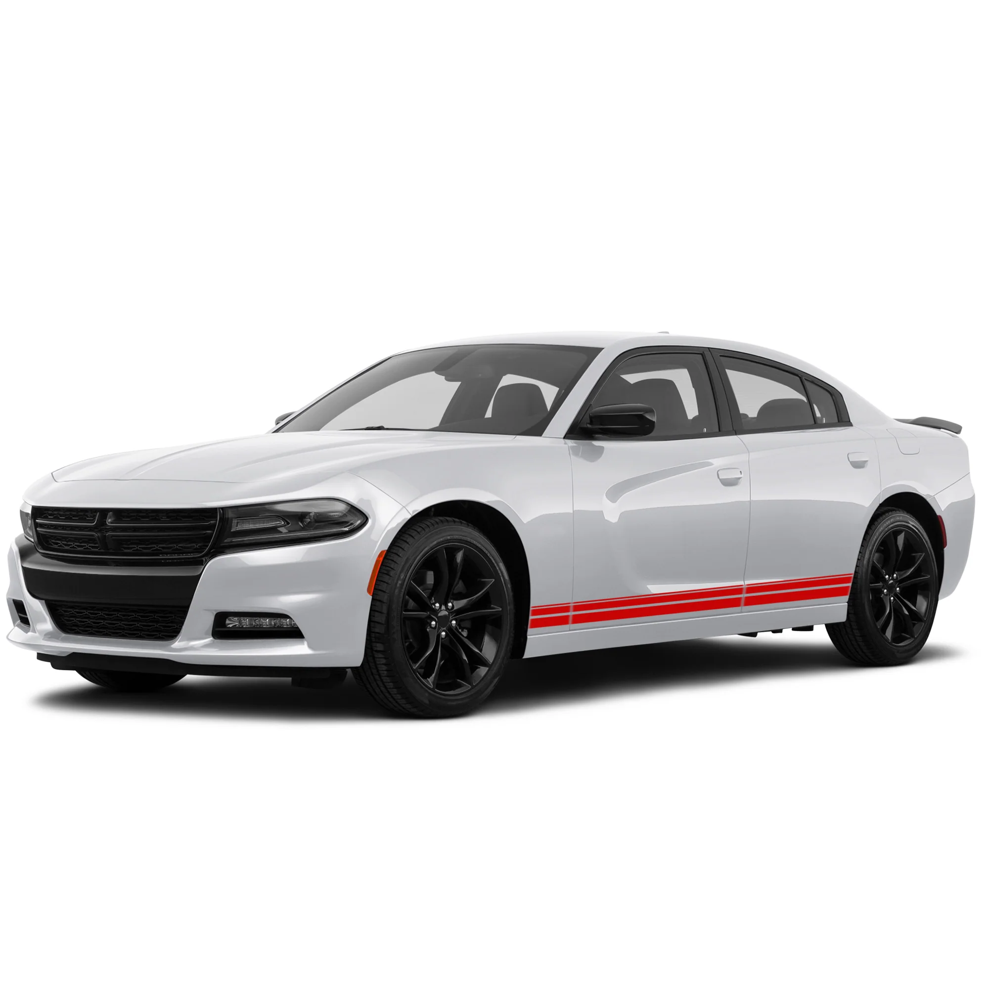 Double Thin Stripes Graphics Vinyl Decal Compatible with Dodge Charger - Image 2