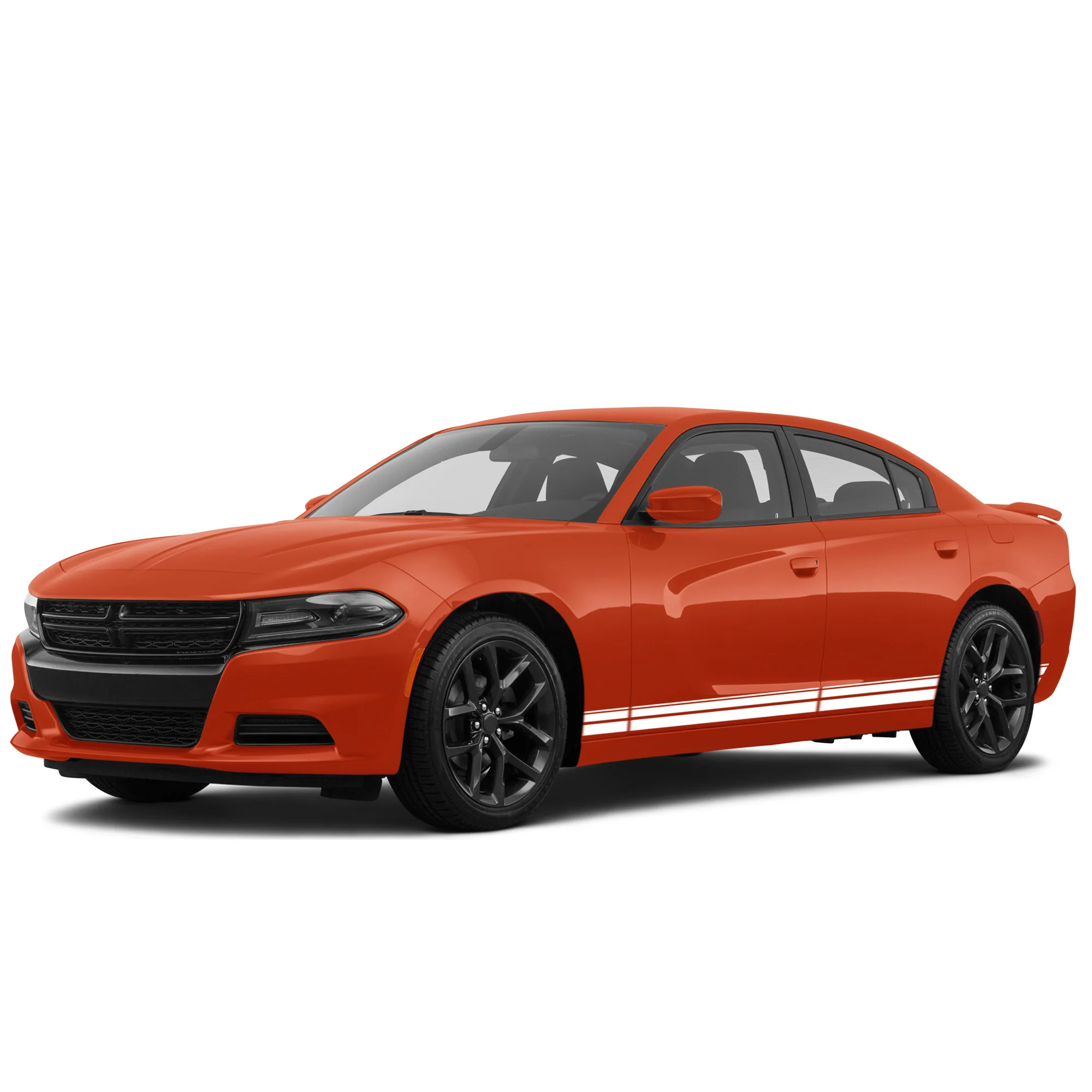 Double Thin Stripes Graphics Vinyl Decal Compatible with Dodge Charger - Image 3
