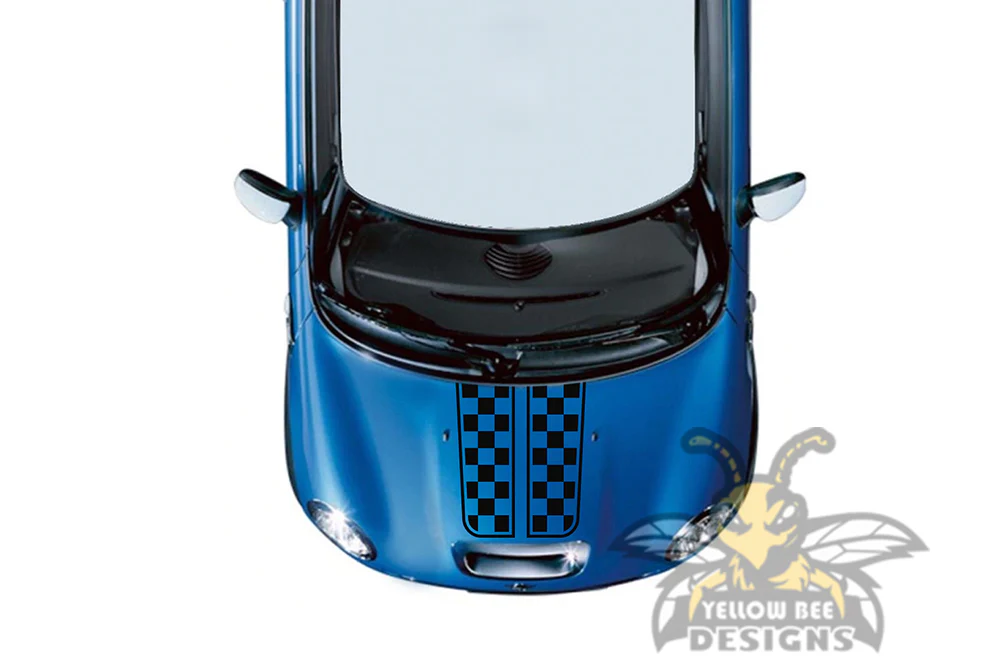 Dual Hood Stripes Graphics Vinyl Decal Compatible with Mini Cooper - Image 2